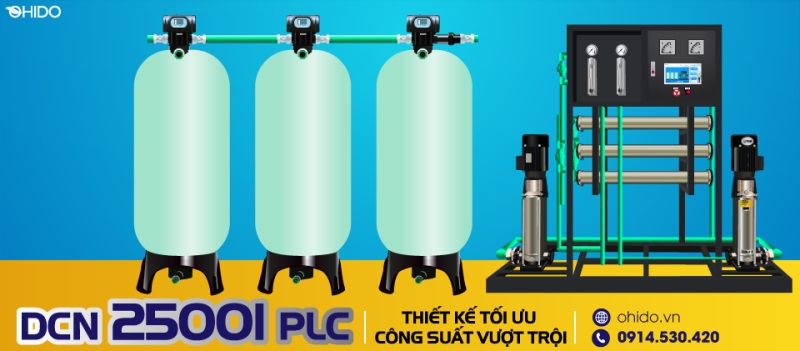 dây chuyền lọc nước tinh khiết 2500 l/h