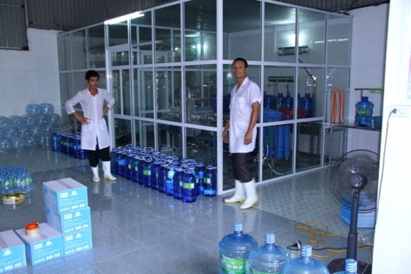 Cơ sở sản xuất nước uống đóng bình trên Tam Đảo