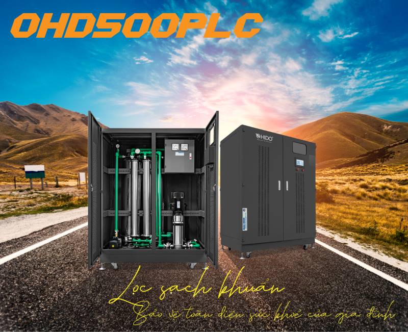 Hệ thống lọc nước OHD500 sử dụng PLC