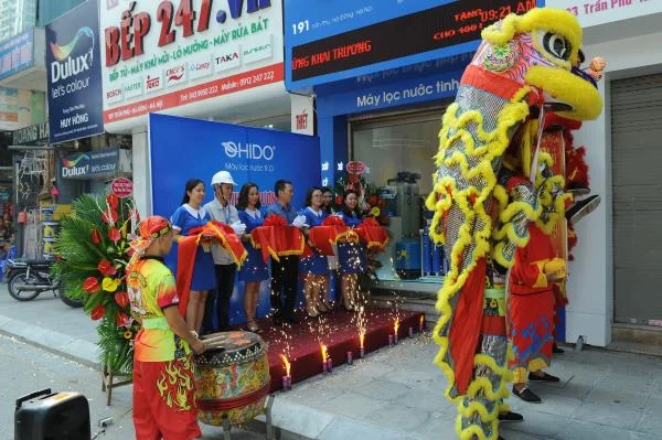 lễ cắt băng khánh thành showroom ohido