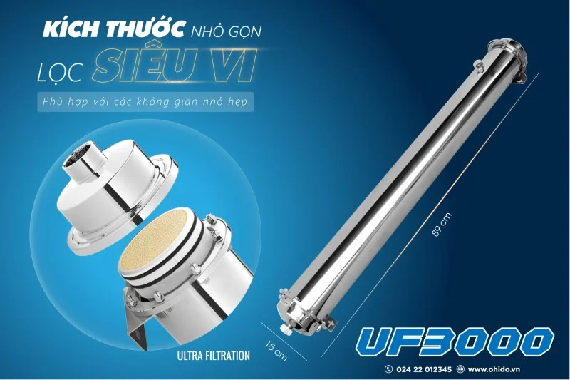 Màng lọc uf công suất 3000m3/h