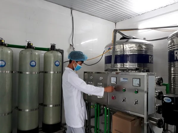 dây chuyền lọc nước tinh khiết 1000 l/h cho tam đảo eco