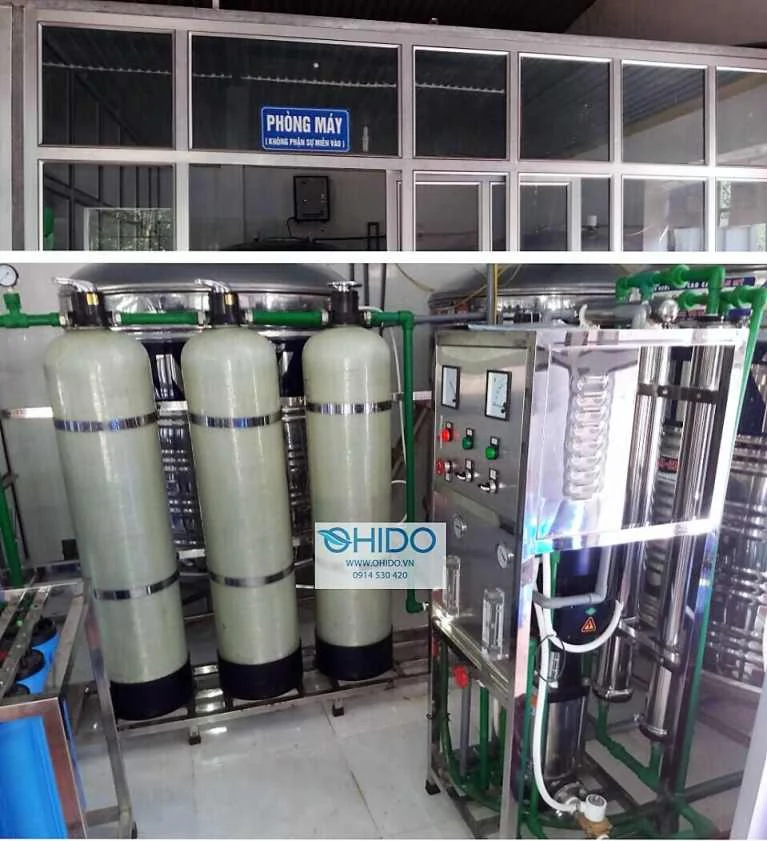 dây chuyền lọc nước Tuấn Đạo công suất 500 l/h