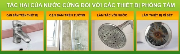 tác hại của nước cứng đối với các thiết bị
