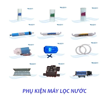Một số phụ kiện thay thế trong máy lọc nước Ohido Một số phụ kiện thay thế trong máy lọc nước Ohido